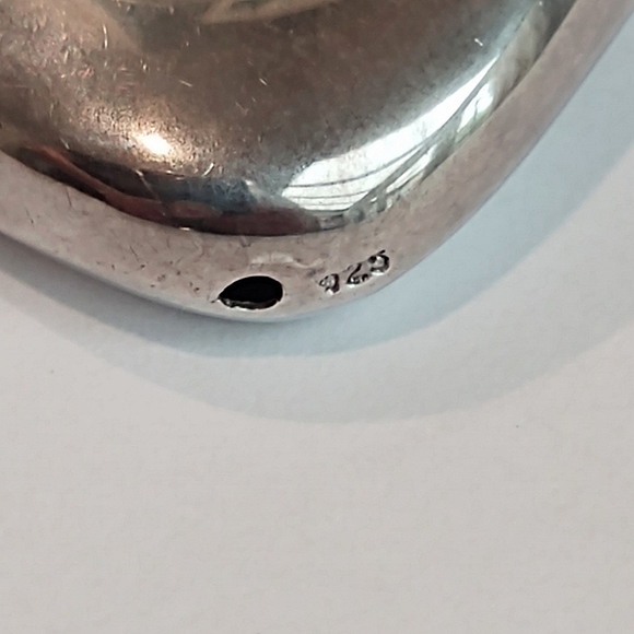 Sterling Silver 925 Heart Pendant Minimalist Design - Picture 8 of 13